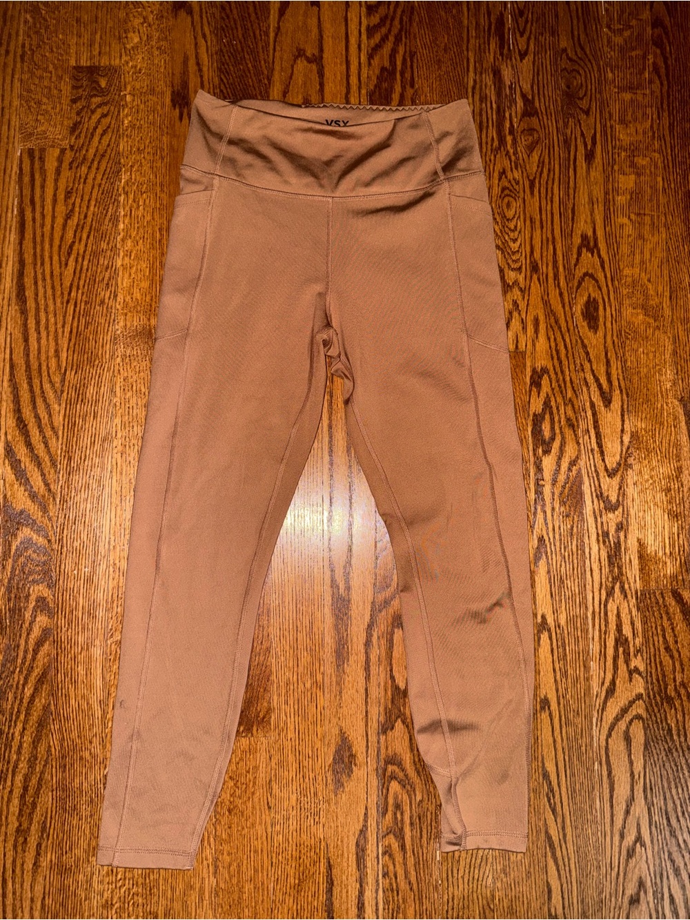 VSX Girls' Tan High-Waist Leggings